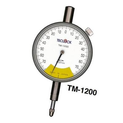 日本得乐TECLOCK比测型千分表TM-1200指针式千分表高精度量表现货