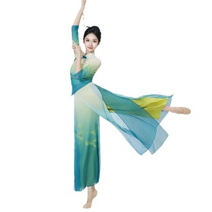 古典舞蹈服胶州秧歌舞蹈表演服女艺考演出服舞台服装 扇子舞