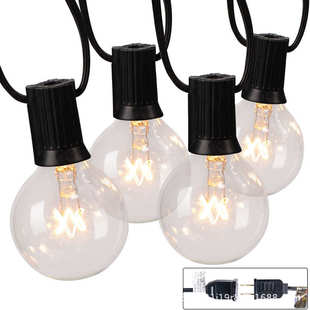 原厂批发g40灯串户外防水E12庭院露营派对街道装 饰照明