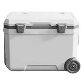 新款 全PU海钓箱45升户外露营保温箱车载食品保鲜箱储冰冷藏箱带轮