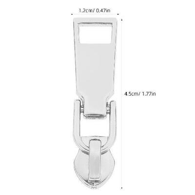 10Pcs Strong Zinc Alloy Zipper Sliders Easy Install Repair