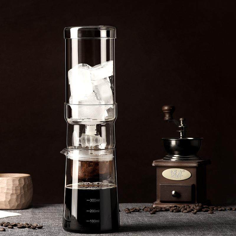 家用冰滴咖啡壶透明高硼硅耐热玻璃封闭式倒扣滴滤冷萃咖啡器具