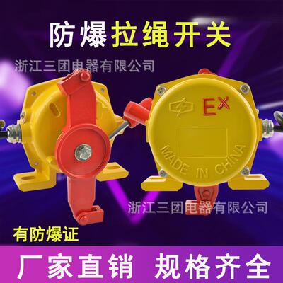 HFKLT2-II双向防爆拉绳开关BXYLS-IIBX5800BKLT2-2防爆急停开关