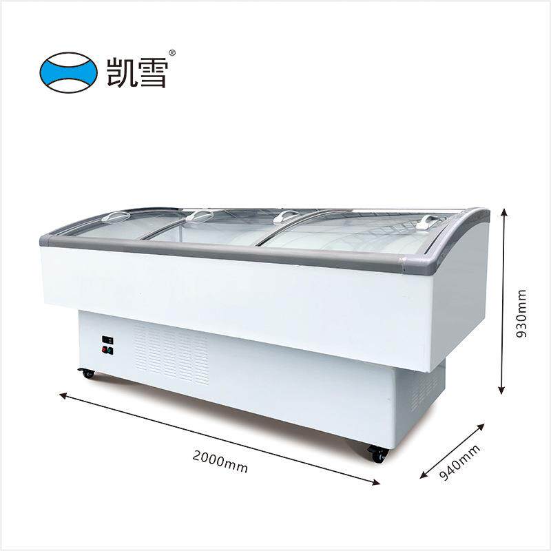 弧2形岛柜展示柜冷藏冷冻冷柜点菜柜生鲜速520冻-柜KX.0WDH