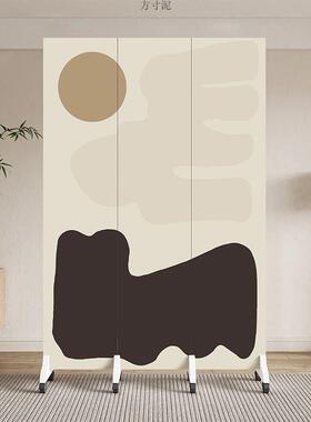 简约代挡屏风折叠移动现客厅家进门遮办公室隔NMW断用墙轻奢简易