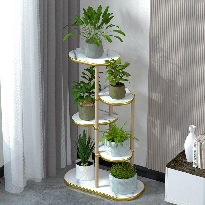 花架子实木落地式置物架轻奢摆件创意花台底座客厅阳台室内植物架