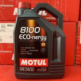 MOTUL摩特机油8100 ECOnergy 5w30汽车全合成发动机润滑油5升
