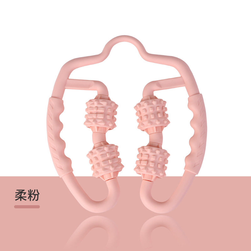 环形夹小腿部按摩器肌肉放松器按摩滚轮腿部放松肌肉型健身