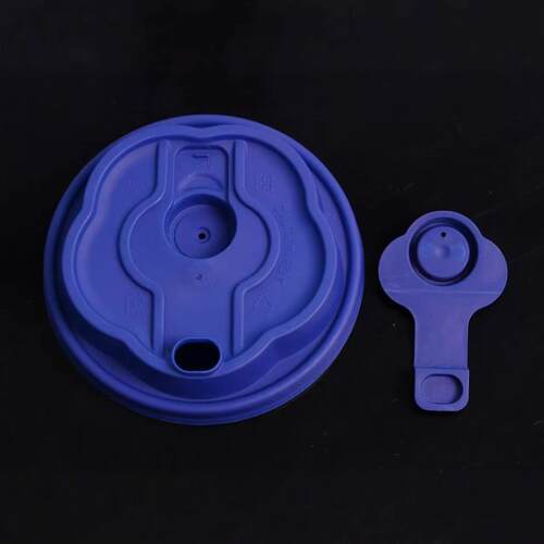 90口径多功能连体梅花注塑盖彩色PP花瓣型杯盖纸杯塑杯通用热饮