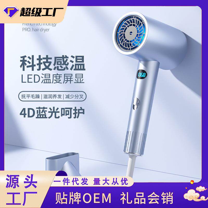 跨境吹风机数显家用宿舍冷热风大小功率网红发廊电吹风筒厂家