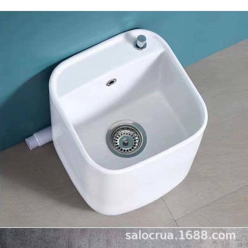 个性陶瓷拖布池拖布桶台控排水家用洗涤盆D77