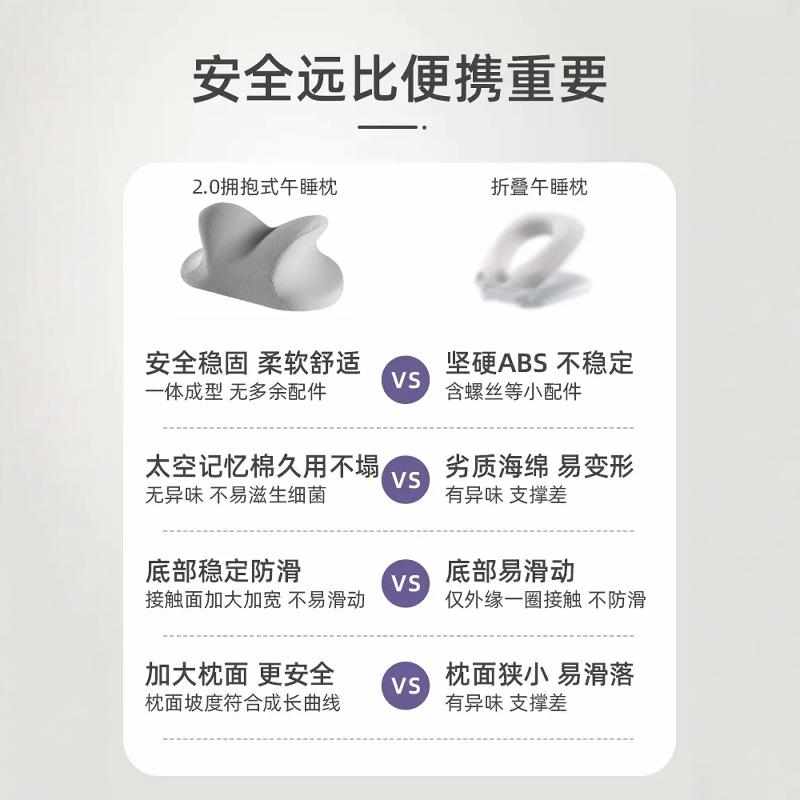 午睡枕趴睡枕小学生教室桌上睡觉儿童专用初中生枕头抱枕午休神器