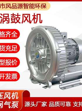 2PB410H06高压漩涡风机旋涡式气泵小型污水曝气气环式高压鼓风机