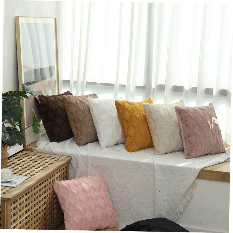 Nordic sofa pillow cushion cover corduroy striped pillowcase图片