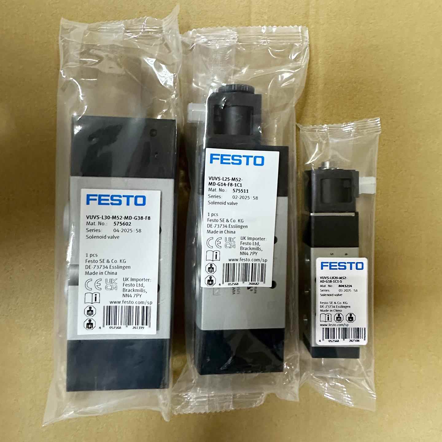 FESTO原装正品特价电磁阀VUVS系列-L20-L25-L30-LK25-LK30-LT20