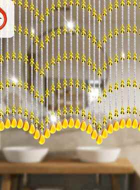 珠帘挂门帘水晶葫芦隔厅断家WBW用客玄关卫生间帘卧室珠帘帘装饰