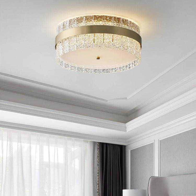 全铜美式轻奢卧室吸顶灯意式极简现代百搭书房阳台灯创意家装灯饰