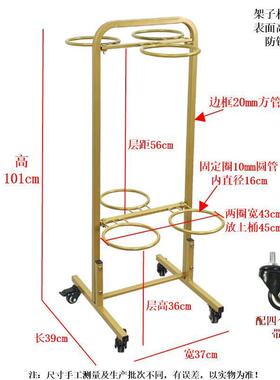 花店ZXF花架鲜花展示架摆摊多层阶梯移动带轮养醒花花可架桶花艺