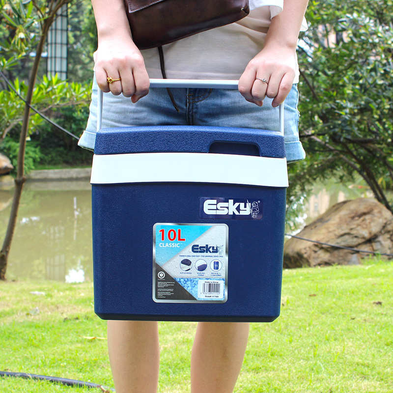 Esky保温箱10L十升车载冰箱保鲜户外冷藏钓鱼箱塑料家用便携冰桶