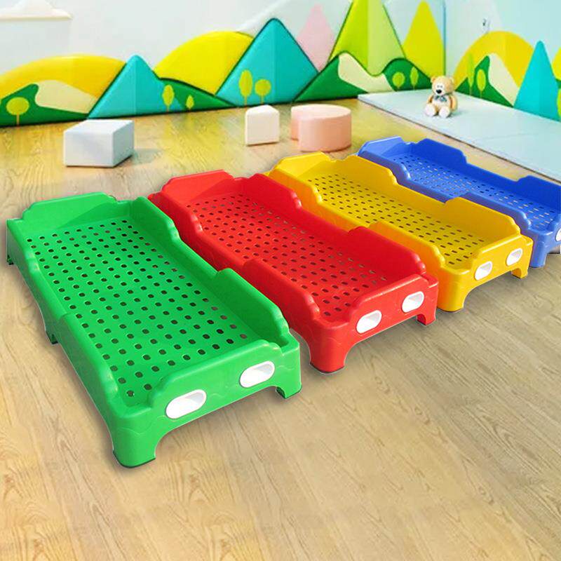 幼儿园专用宝宝午睡床一体早教托管班叠叠塑料小床午睡床3-6岁