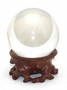 实木葫芦底座托架水晶球底托 凹形整木底座 工艺品球形摆件木托