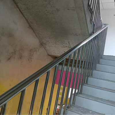 阳楼梯家装扶手栏杆网手红台942铁艺铝合金复式阁楼楼护梯扶栏立