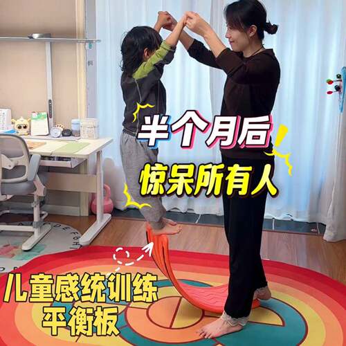 平衡板感统摇训练童器材聪明跷跷板幼儿园室内消耗体力玩儿具摇板