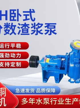 AH/HH渣浆泵6/4D洗煤厂矿用耐磨2/1.5B细沙回收抽砂泵矿山专用
