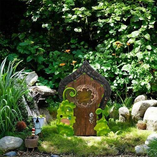 Desk Ornament Fairys Door Fairys Garden Accessories Yard