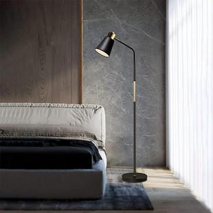 现厅代约简向5054美式 落地灯可调节高度方客卧室书房跨镜立灯具