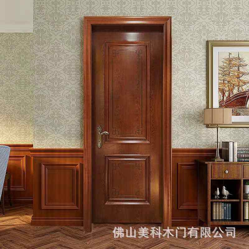 实木门批发的厂家 整套手动欧式雕花室内别墅门批发胡桃木原木门