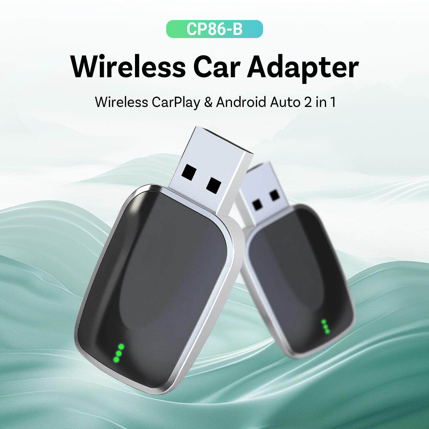 Ottocast源头工厂原车carplay有线转无线Android auto双通道U盘式