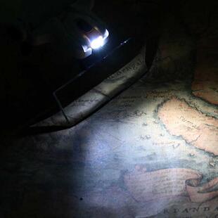 头戴眼镜式放大镜维修阅读篆刻织补纹眉医用工作手术扩大镜带灯