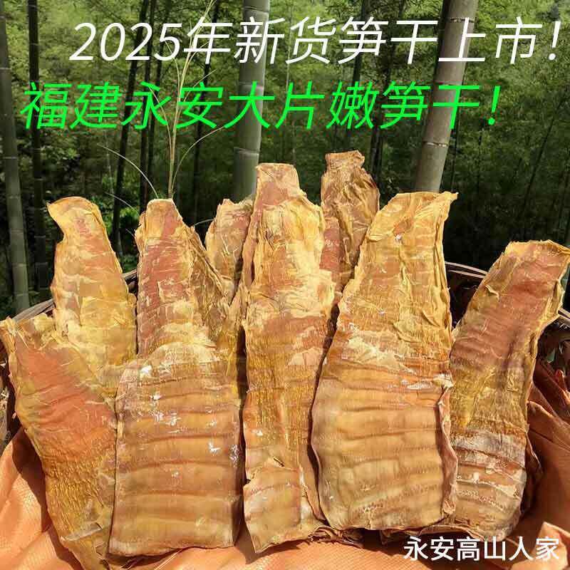 笋干干货福建闽笋干500克压榨笋尖永安农家毛竹明前大片嫩烤笋干