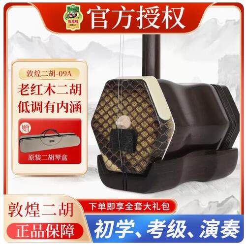 敦煌二胡04A/05A/07A/08A/09A/10A入门专业考级演奏胡琴红木紫檀