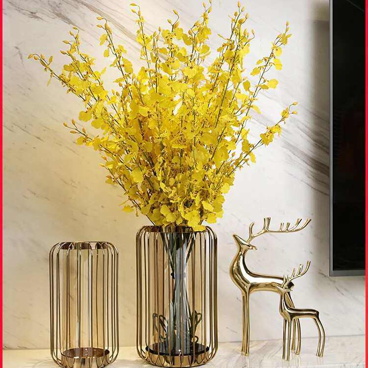 轻奢玻璃花瓶摆件创意客厅干花插花花艺现代玄关电视柜餐桌装饰品,家居饰品,花瓶,淘宝优惠券,粉丝福利购,淘宝优惠卷