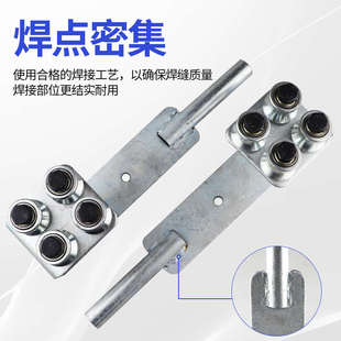 渣土车自动篷布配件货车篷布轻轨圆钢滑轮支架滚轮跑车篷杆支架