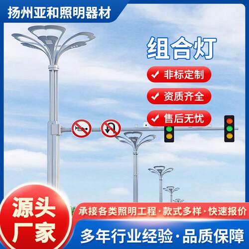 定制LED市政景观玉兰灯​​新中式组合灯市政广场中华灯