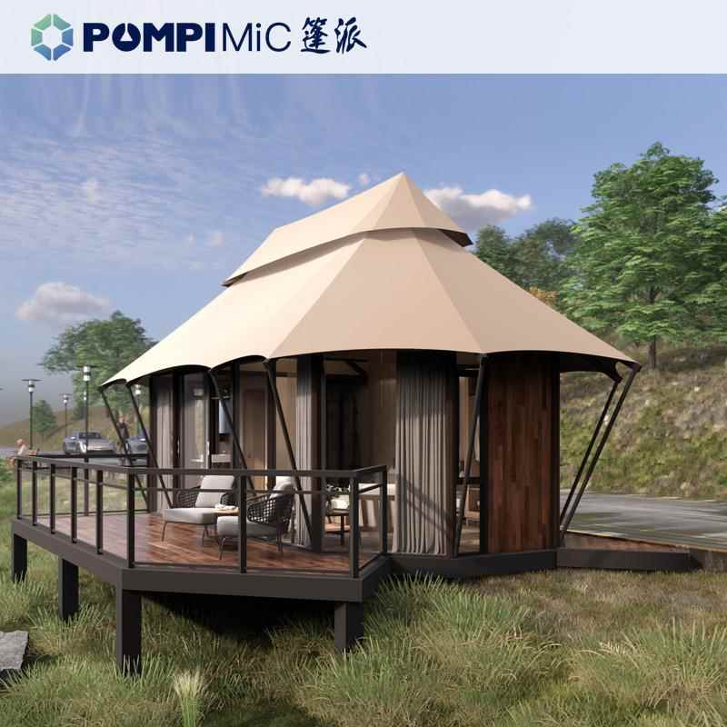 轻帐奢民宿酒店帐C篷 PV防水防腐实木创意野奢墅山庄度假23特别色
