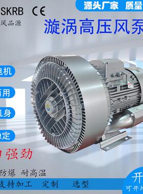 LRB-94S-3油气回收流量高压风机25KW双叶轮漩涡气泵2500W高压风泵
