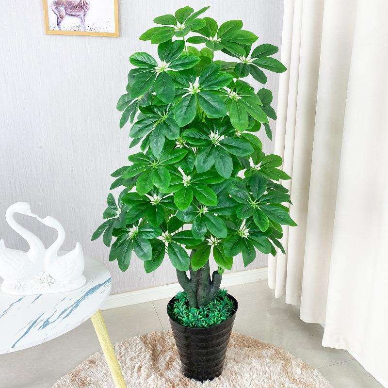仿真金钱树发财树假树室内装饰假花大型落地盆栽客厅绿植造景