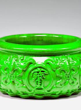 高档聚宝摆件花梨实木送雕刻盆开业烟礼灰缸玄关收纳装饰红木工艺