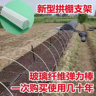 小拱棚拱杆弹力纤维小棚秧苗瓜果搭棚架子支撑保温棚撑杆防晒拱形
