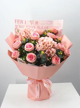 花束彷真花手捧花交车颁奖成品花束永生花假花拍照教师节母亲节