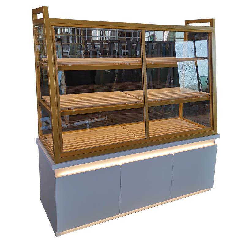 现货面 面包柜展示柜边柜蛋糕点店烘焙炒货抽屉铁艺实木中岛柜模