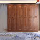 胡桃木实木衣柜用现中式 简约储物大代户小型衣橱家卧室SEQ收纳柜