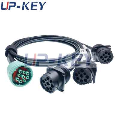 卡车J1939公母转接检测线J1708重卡数据读取连接线OBD接头线