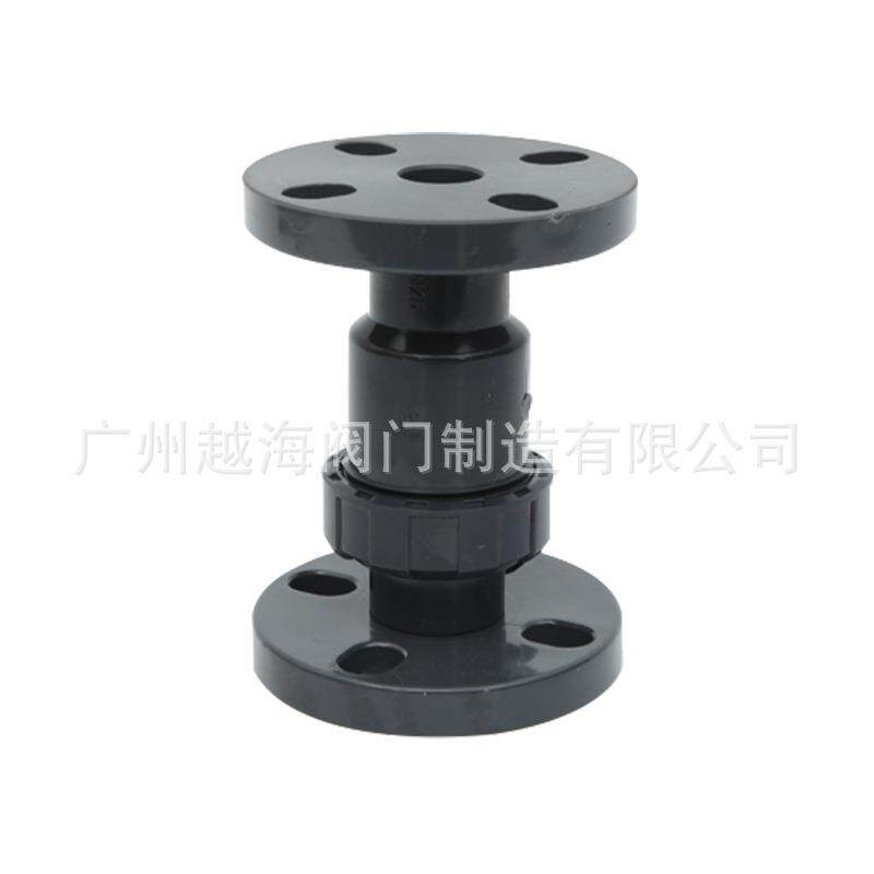 UPVC法兰球形止回阀塑料法兰立式PVC止水阀PVC-U管道止回阀