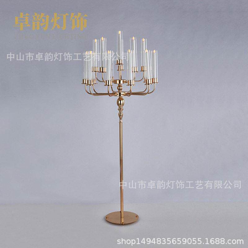 婚庆道具婚礼堂舞台路引婚礼现场布置道具酒店橱窗装饰烛台路引
