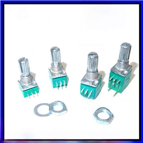 RK097N单联3脚/RV097G双联6脚电位器 B5K/10K/20K/50K/100K长15MM